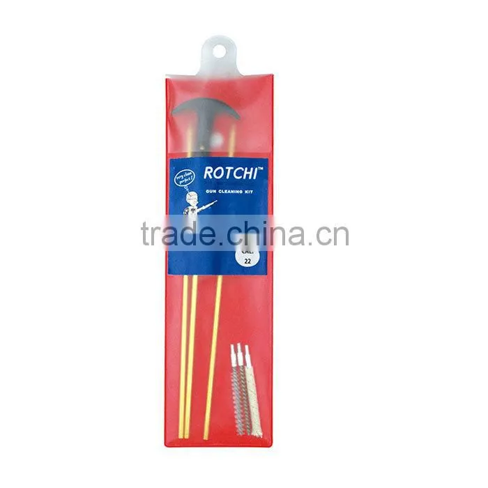 Soft polybag rifle cleaning kit with brass rod,rifle cleaning kit,T-handle gun cleaning kit