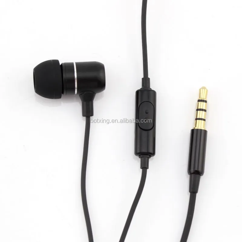 2017 new product metal earphones made in Chinese factory