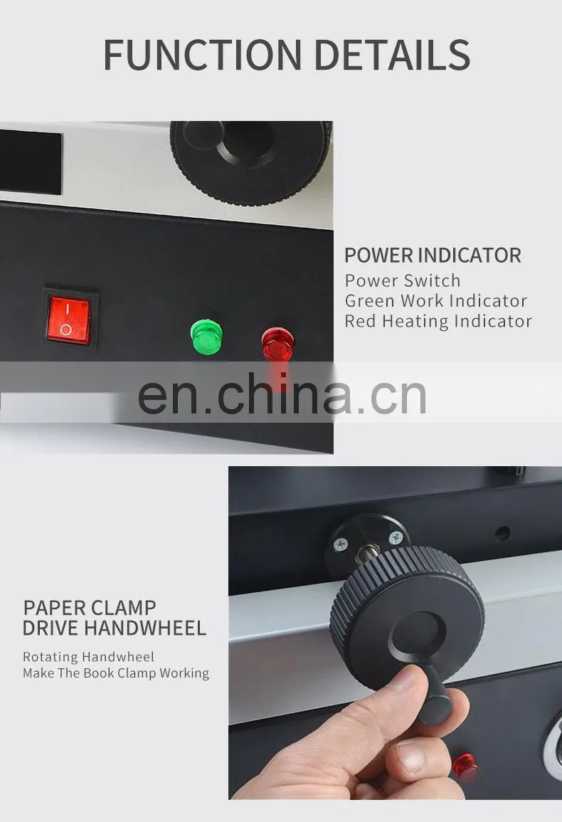 SBM-50D A4 high quality glue binding machine binder with Hot melt colloidal particles