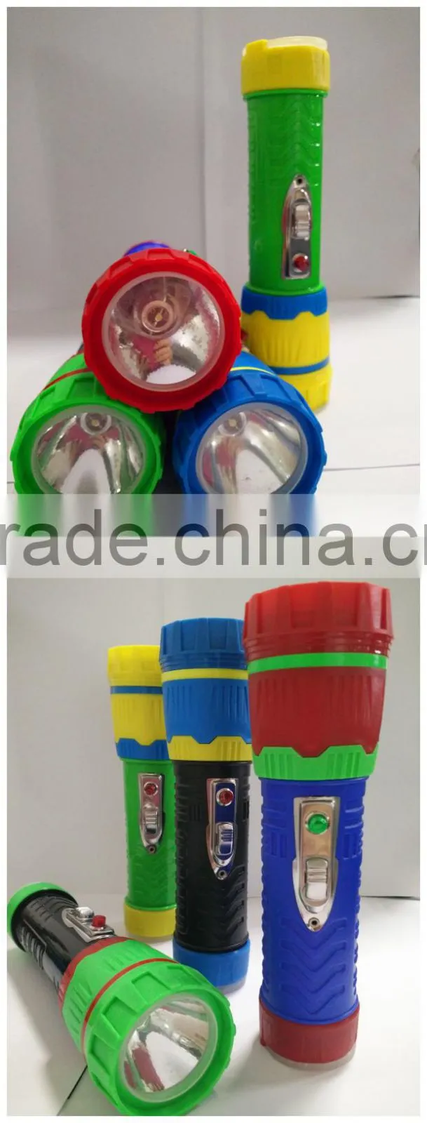 Flashlight Plastic Africa No Rechargeable Led Torch Light