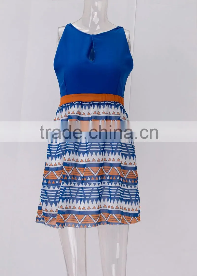 summer Casual dress Fashion dress Sleeveless lady dress