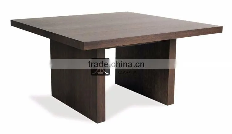 DT-008 Restaurant Furniture Square Wood Dining Table For 4 Peoples