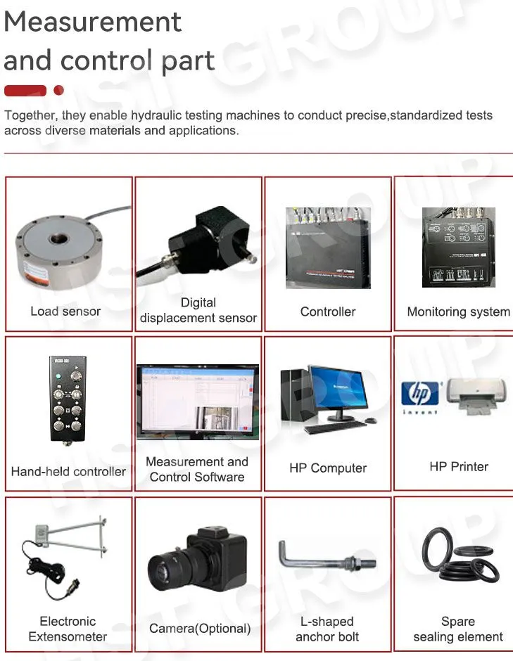 HST Hydraulic Universal Testing Machine 220V with 1 Year Warranty for Tensile and Compressive Strength