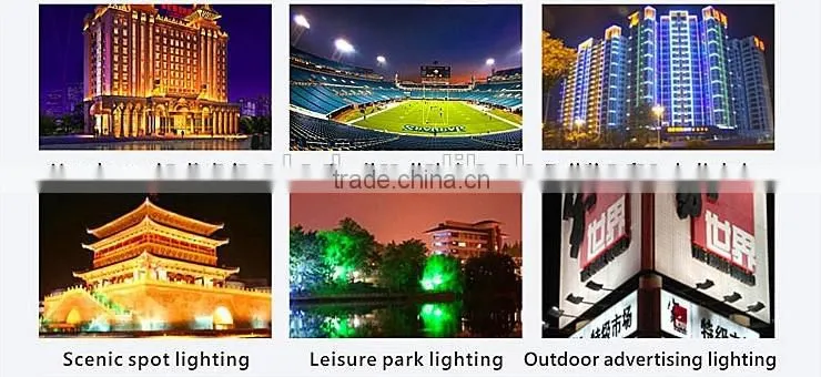 Oscoo Top-Sale IP65 Die Casting Aluminium CE&Rohs 10W RGB LED Flood Light Square Light with Colorful Lights