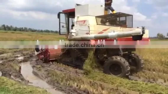 New crawler-type rice harvester and best price of rice harvester
