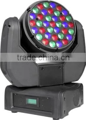 Moving head Led beam light 160W 37*3W Imported Leds linear dimming narrow bean angle 9/12CH DMX512 Master-slave Stand alone