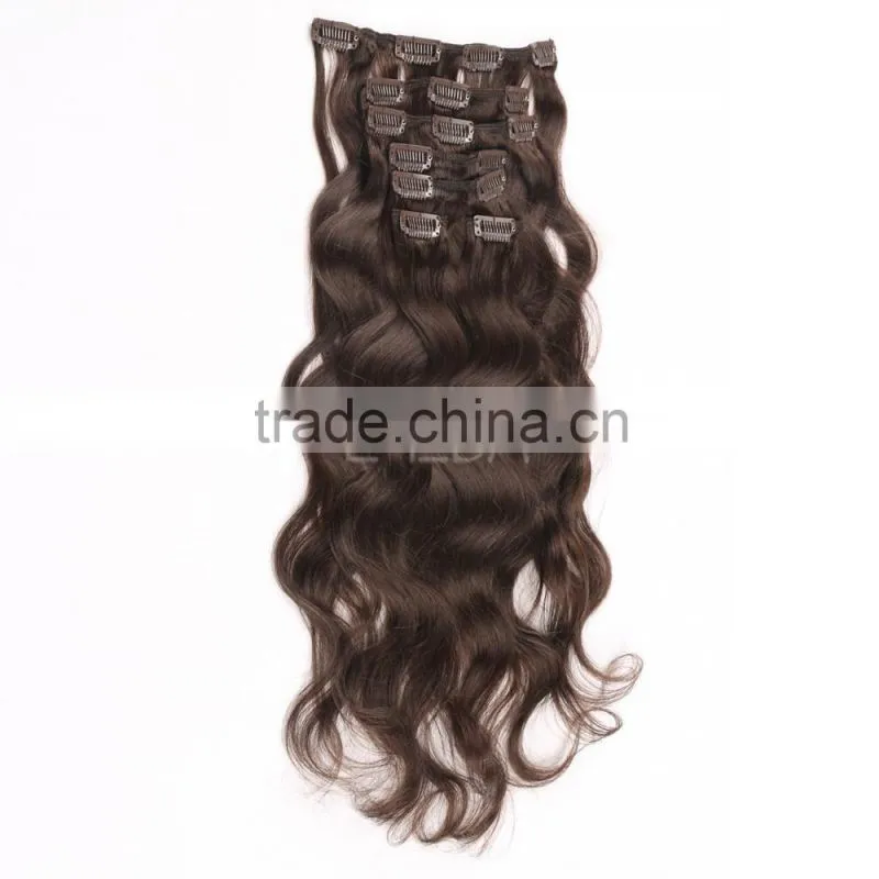 Buy body wave virgin remy hair extensions clip in 7 pieces