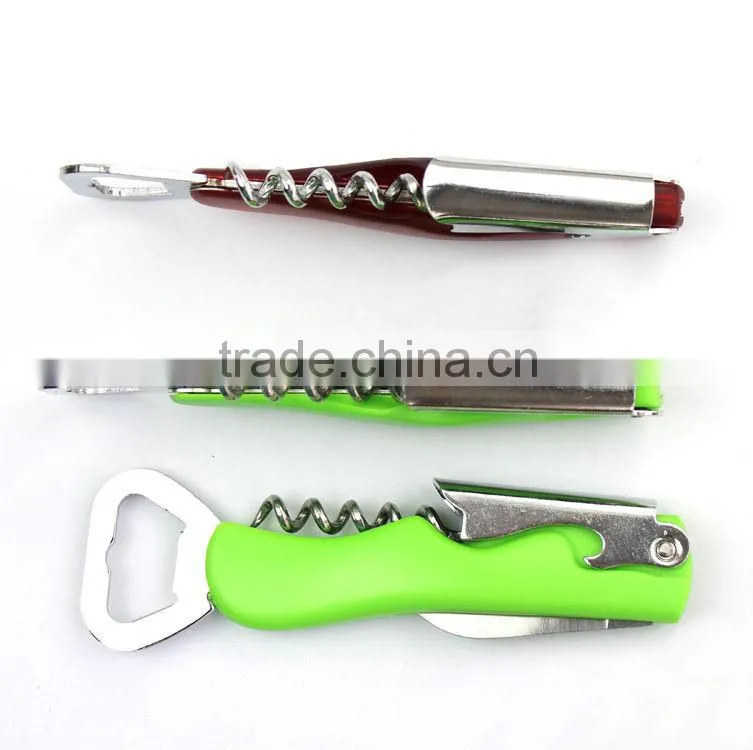 Green color corkscrew wine opener
