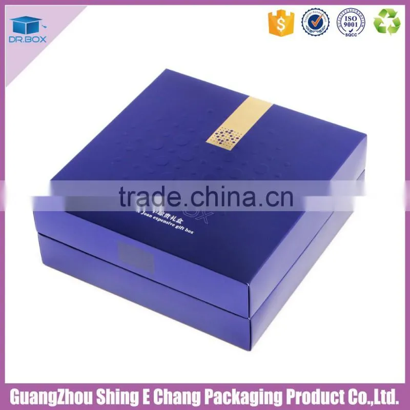 Professional gold foil hot stamping and embossing cosmetic boxes