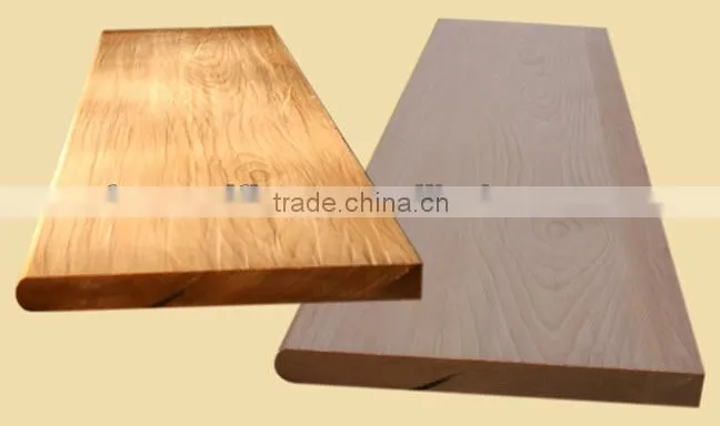 solid european beech wood stair tread