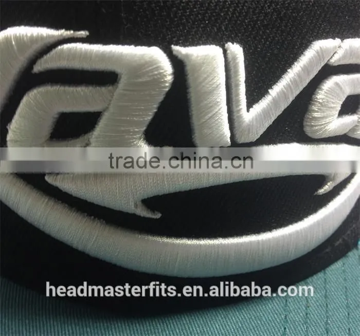 wholesale custom blank plain 3D embroidery flat brim trucker cap mesh cap