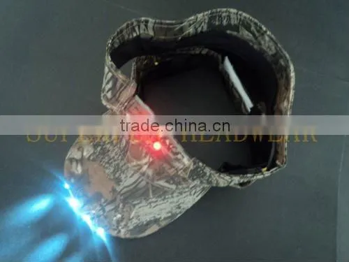 front and back LED hats