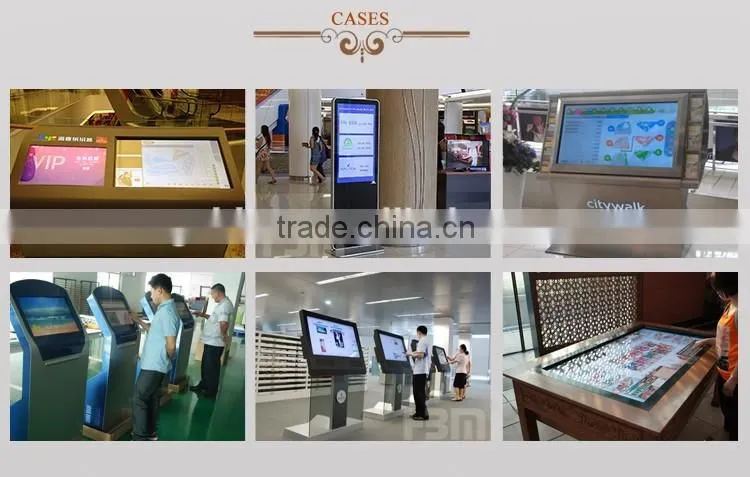 Discount 55 inch lcd screen player multi touch screen kiosk