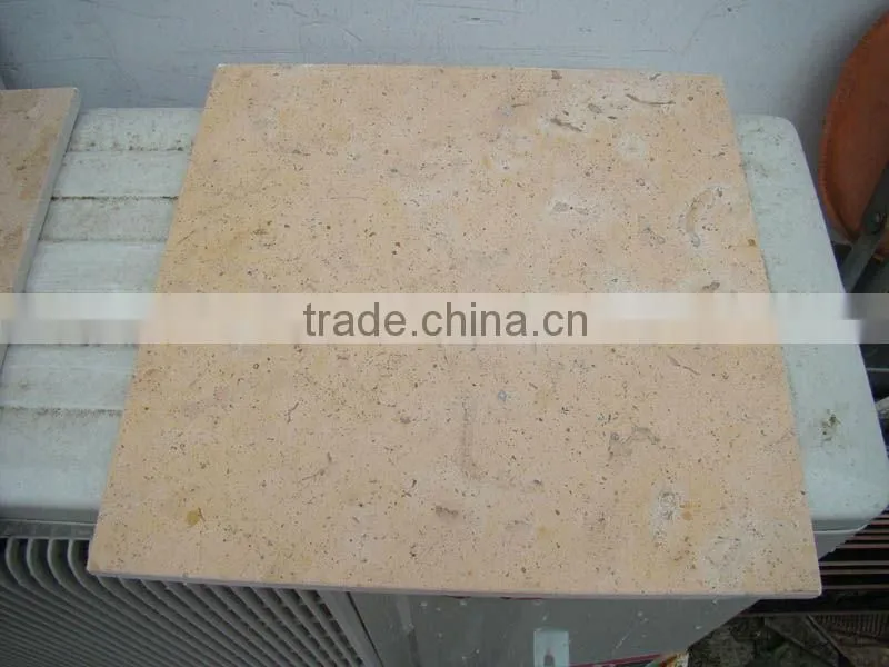 Honed Yellow Limestone Tile