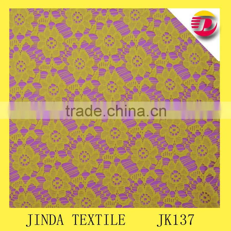 voile lace fabric for lady's garment