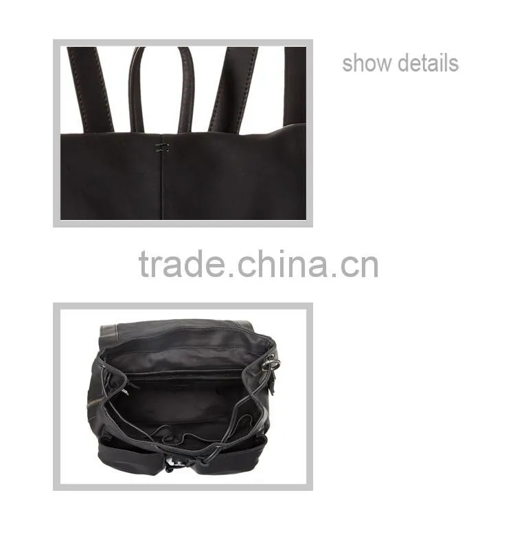 wholesale high quality fashion girls backpack female leather backpack