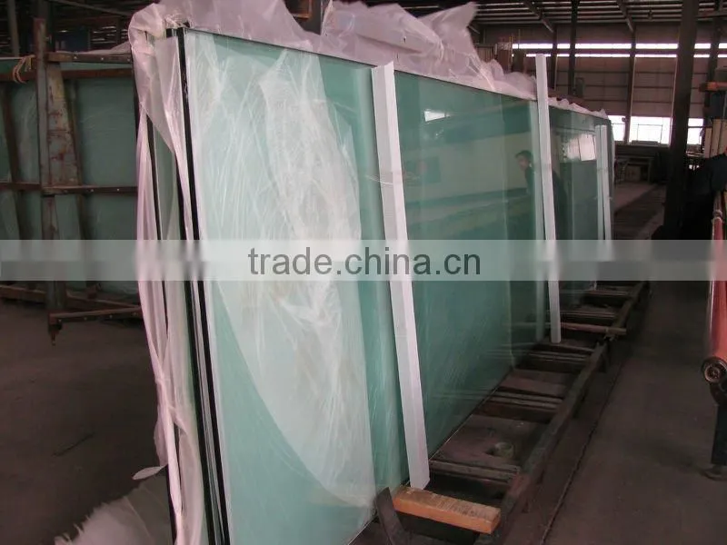 15mm sandblasting tempered glass door