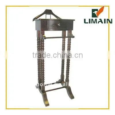 wooden valet stand