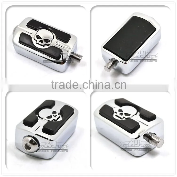 BJ-FP216-053 Chrome Billet Aluminum Skull Motorbike Shifter Shift Peg For Harley Davidson