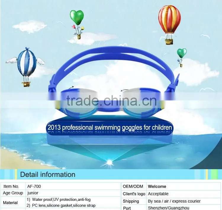 Kids wholesale cartoon swim goggles/funny swim goggles