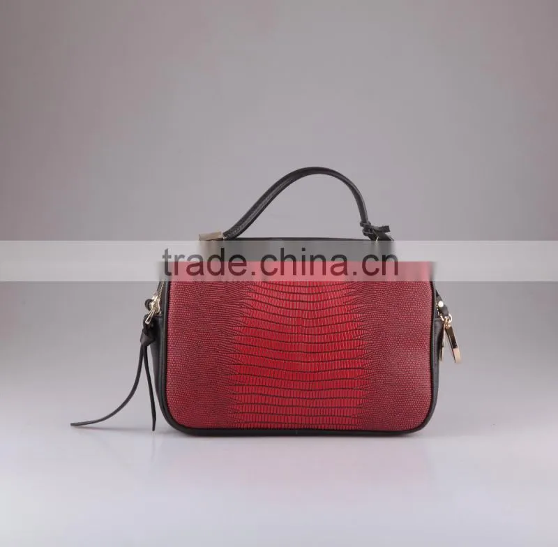 M3522 Wholesale Lizard Handbags Cross Body Bag Red Shoulder PU Bags