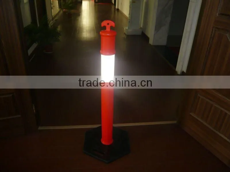 Flexible spring post Plastic bollard road delineators