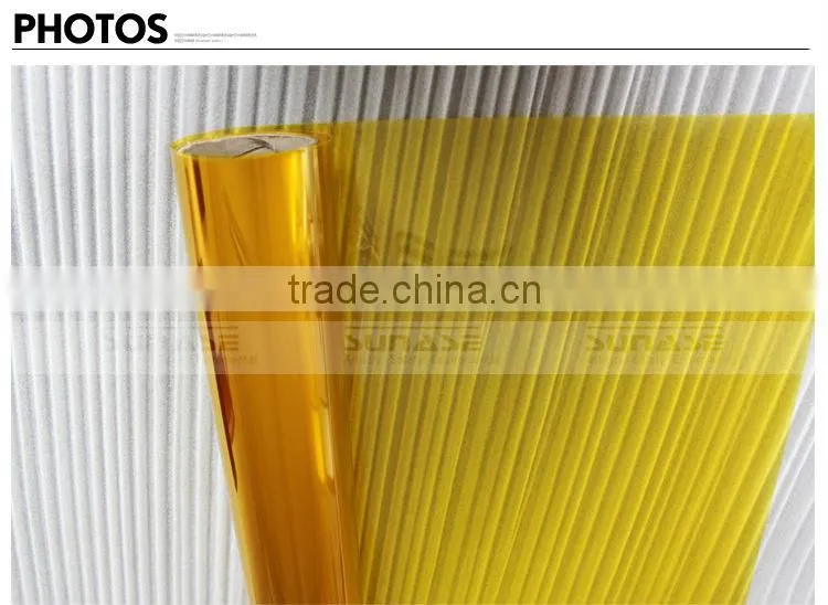 Decorative PET Orange Transparent Color Window Film Similar to 3M Window Film