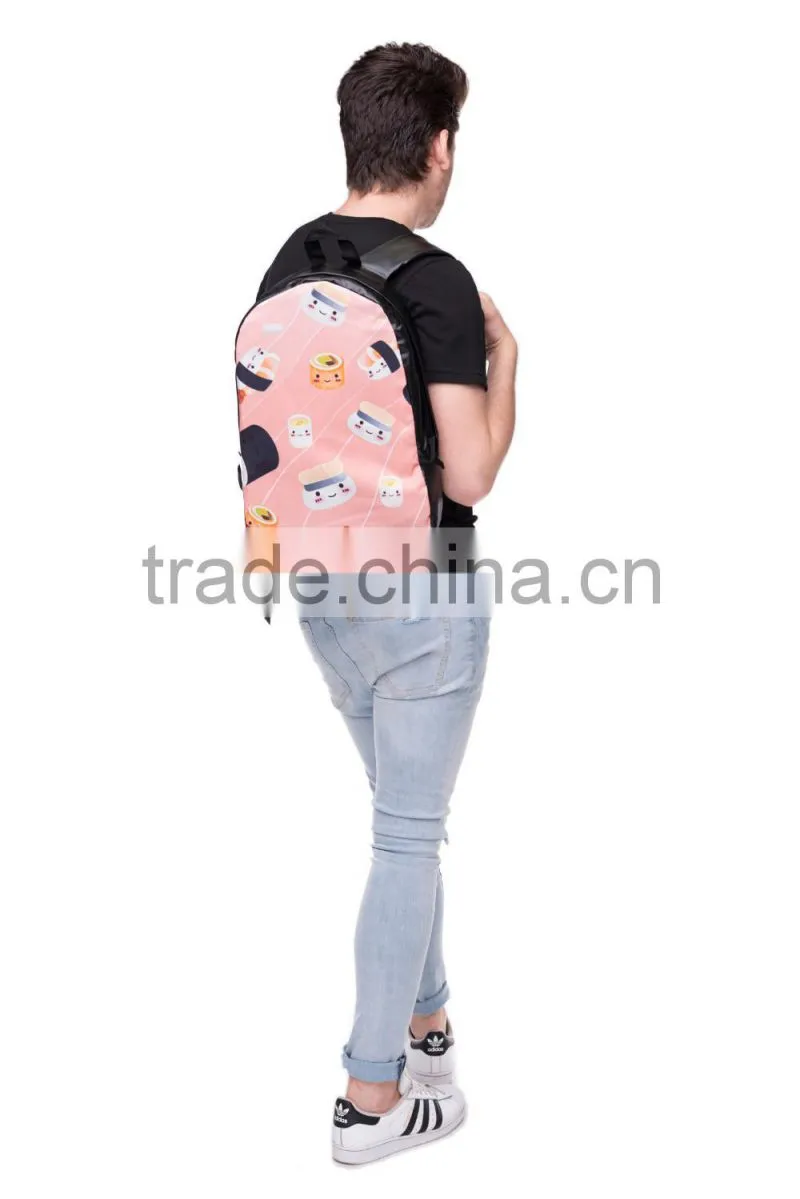 New Design 3D Print High Quality Custom Bag Pack Backpack for Girls