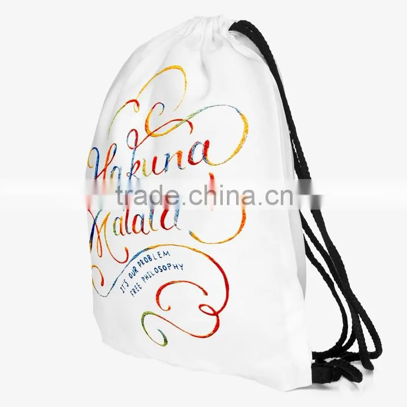 High Quality Custom 3D Print Wholesale Polyester Fabric Folding Shopping Bag