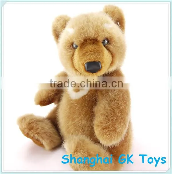 Lifelike Stuffed Brown Bear