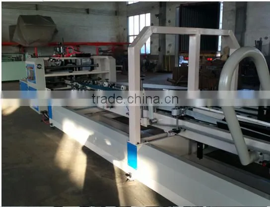 high speed corrugated cardboard folding gluing making machine