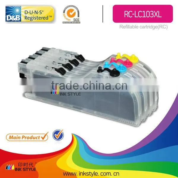 Inkstyle LC103 New Refillable Cartridge for Brother Ink Tank Inkjet Printer