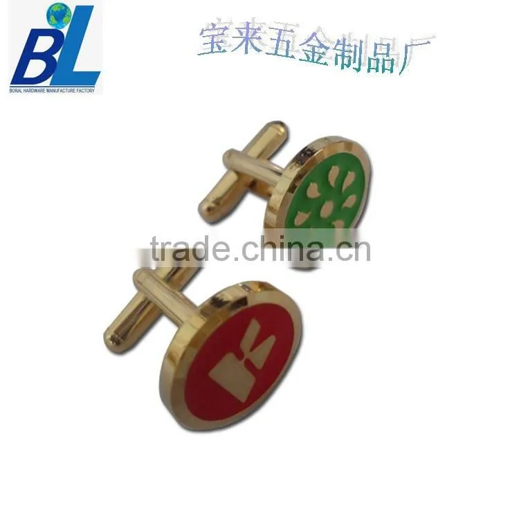 Classic gold plated crystal bulk cufflinks