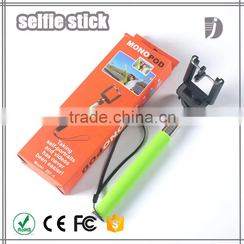 Cash on delivery from china extendable selfie stick with bluetooth remote