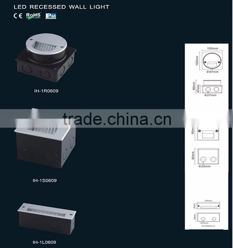 AC100V-240V Aluminum IP65 Waterproof LED Step Light