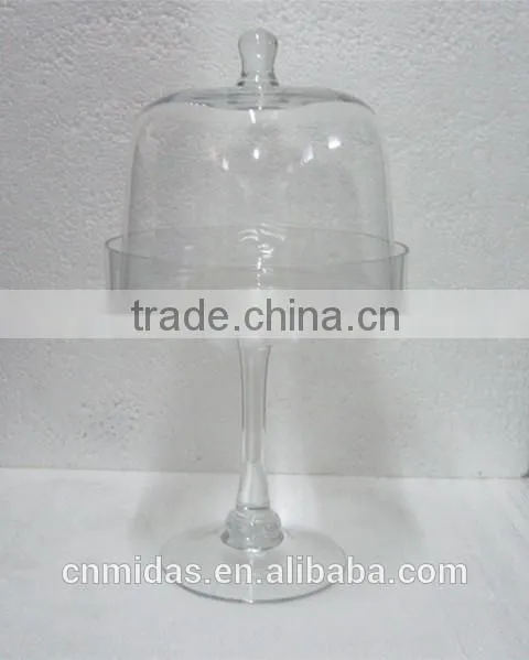 High quality new design antique glass cake plates