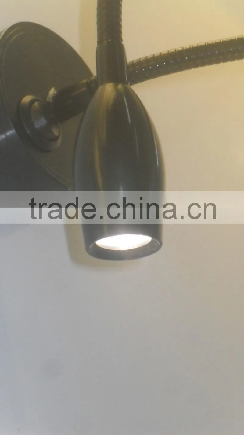Flexible Goose neck wall mounted lamp