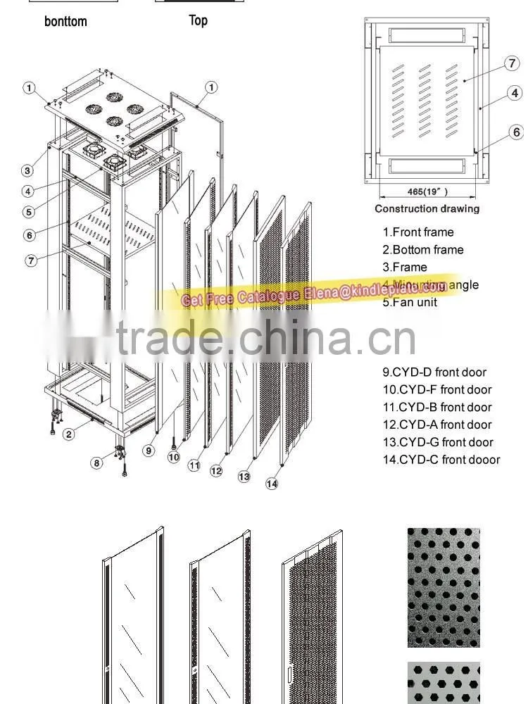 2014 Best Suppliers Outdoor Waterproof Used Electronic Lock 42u Server Rack Cabinet Price Manufacturers