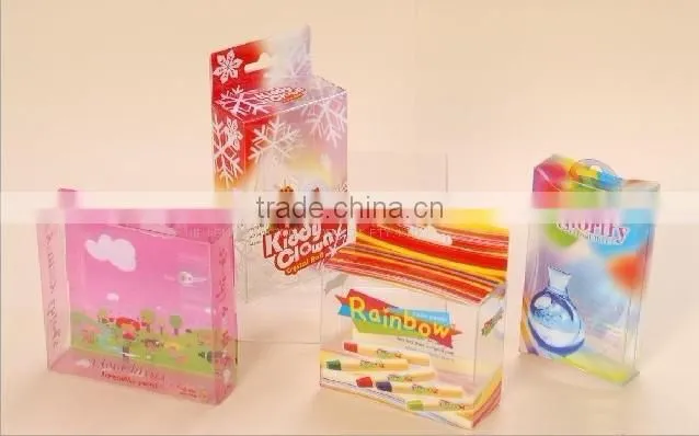 cheap customized transparent plastic gift box