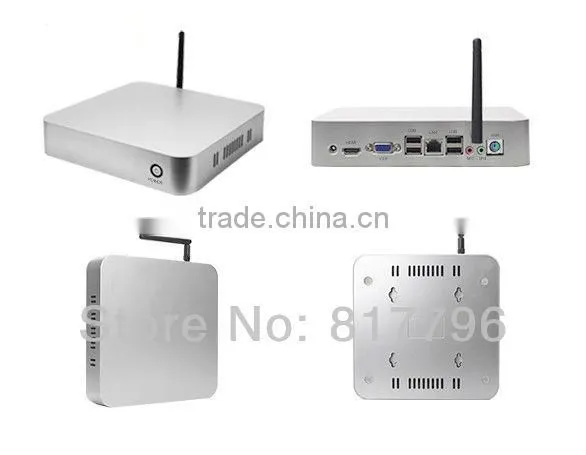 powerfull PC thin client pc wifi Mini pc Mini ITX Case X-24X 2G ram 500gb hdd support Image scanner