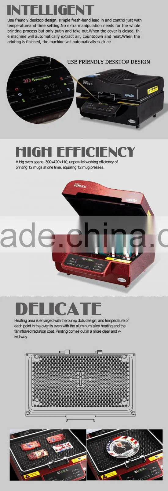3D Vacuum Sublimation Printing Machine for Sublimation Phone Cases (ST-3042)