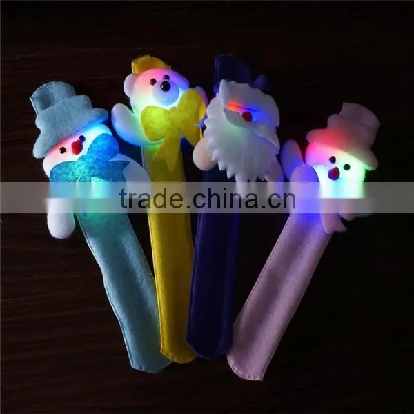 new year kids christmas bracelet slap led christmas bracelet event