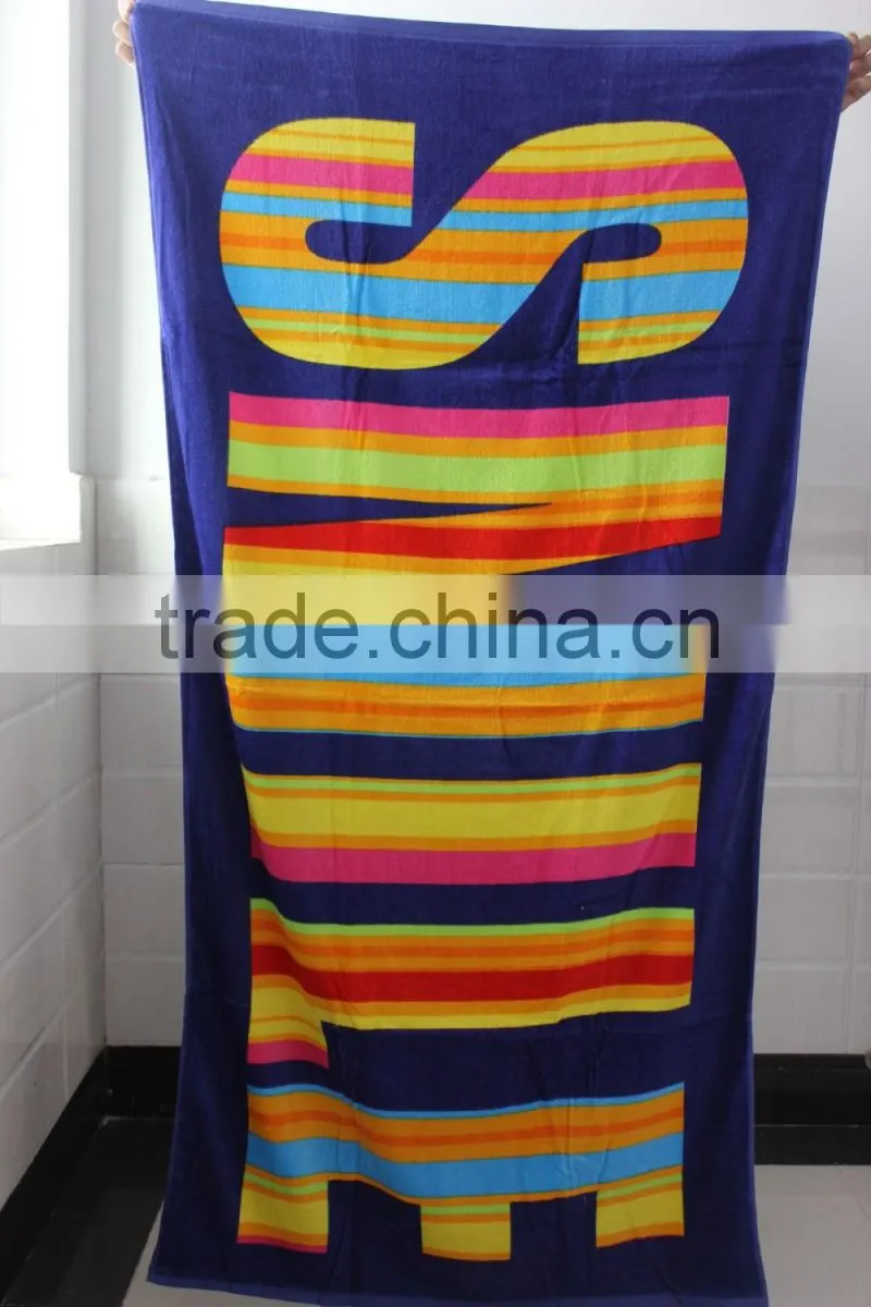 hot sell luxury promotional cotton beach towels private label customize