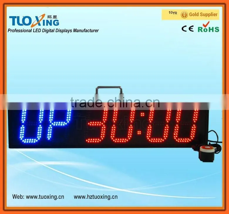 6 digit 6 inch LED digital race Interval Training Timer