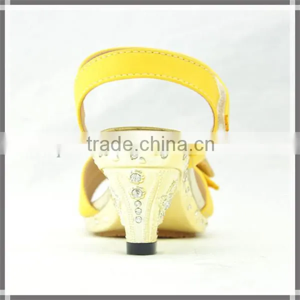 2014 Latest design beautiful fancy girls high heel sandals