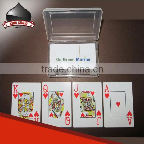 custom logo plastic box for playing cards with good price