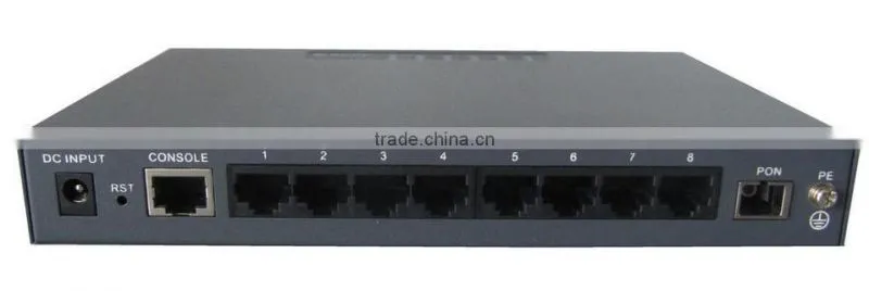 ONU PON GDONU100-8FE Ethernet Loop Detection Ports Isolation PON ONU For Broadband