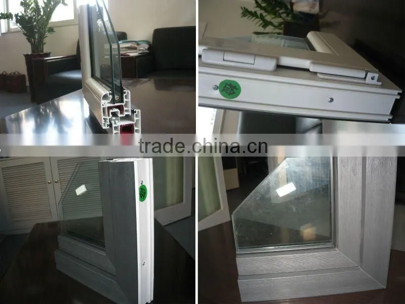 upvc profile pvc swing window with cheap price ,top hung window opener