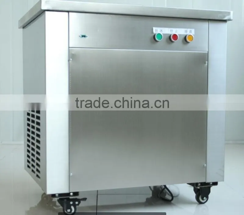 Durable instant fry pan ice cream machine