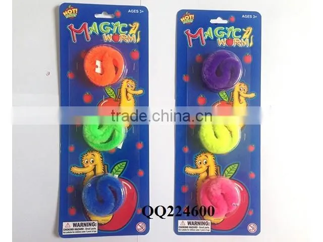 Magic twisty wiggle worm toy fuzzy magic worm